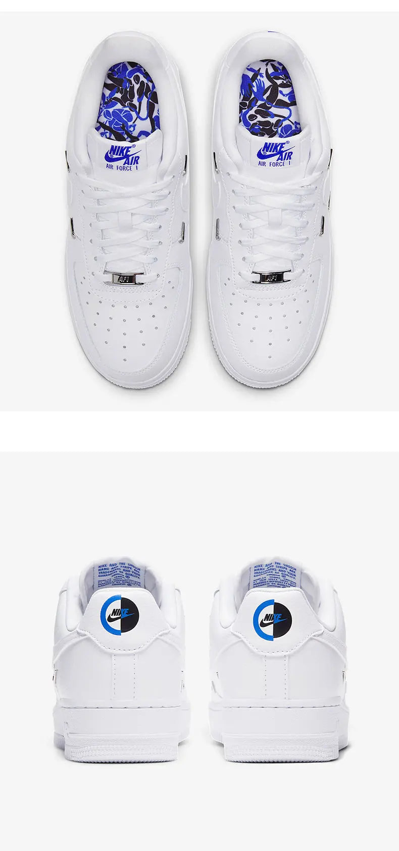 Nike eredeti AIR FORCE 1 Air Force No.1 női alacsony szárú szabadidős cipő CT1990-100