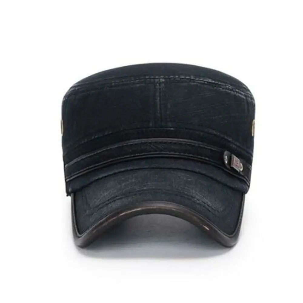 Fashion Men Peaked Cap Spring Summer Breathable Baseball Cap Adjustable Casual Cadet Hat High Quality Cotton Sun Cap