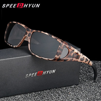SPEEDHYUN Fit Over Wrap Sunglasses Men Women Anti Glare Night Vision UV400 Protection Driving Sport Protective Glasses Eyewear