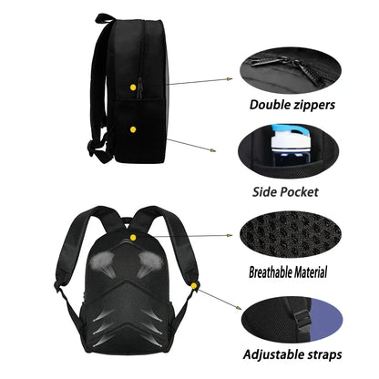 Zaino per bambini con motivo shooting game, ispirato a Fortnites, per ragazzi e ragazze, regalo di compleanno per studenti, borsa scuola unisex, zaino da campeggio resistente