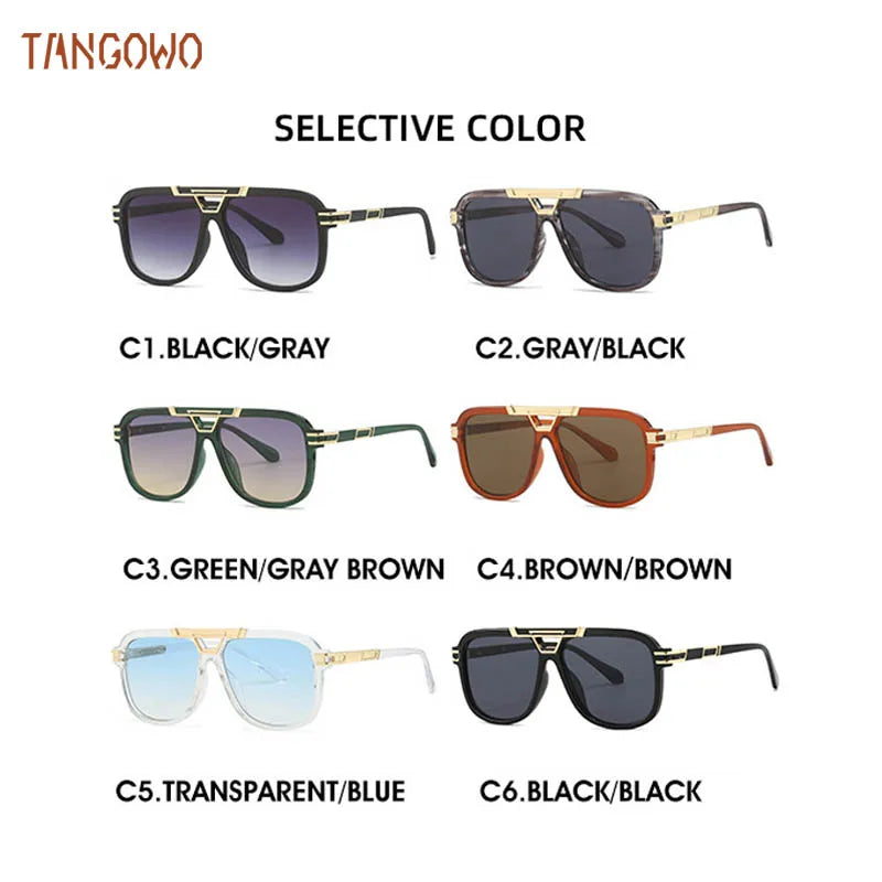 TANGOWO Mens Sunglasses Free Shiping Glasses Man Sunglass Eyewear Luxury Designer Lenses Women Lens New in Lunette Men Women's