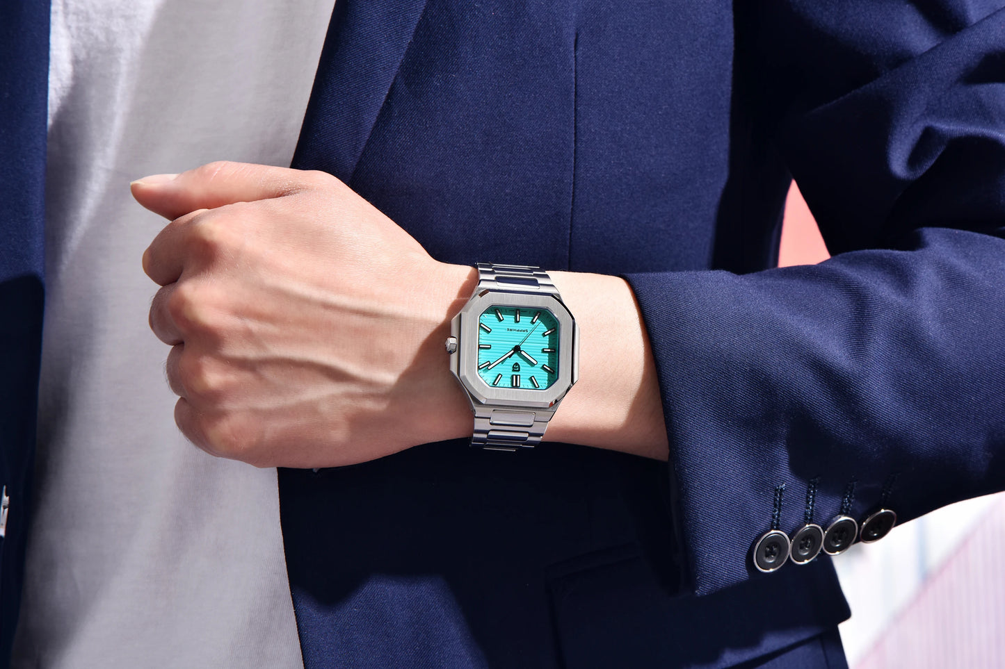 2026 New PAGANI DESIGN Square Quartz Luxury Watch for Men AR Sapphire Mirror Japan Movt Man Watch Luminous 316L All Steel Watch