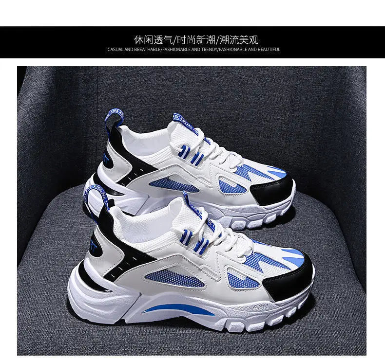 Nuevos zapatos casuales para hombre, para actividades al aire libre; zapatillas deportivas a la moda, ligeras, cómodas y transpirables.