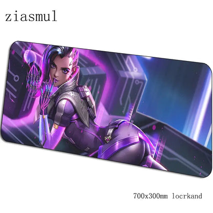 overwatch mouse pad Cartoon Computer mat 700x300x3mm gaming mousepad large Indie Pop padmouse keyboard games pc gamer desk