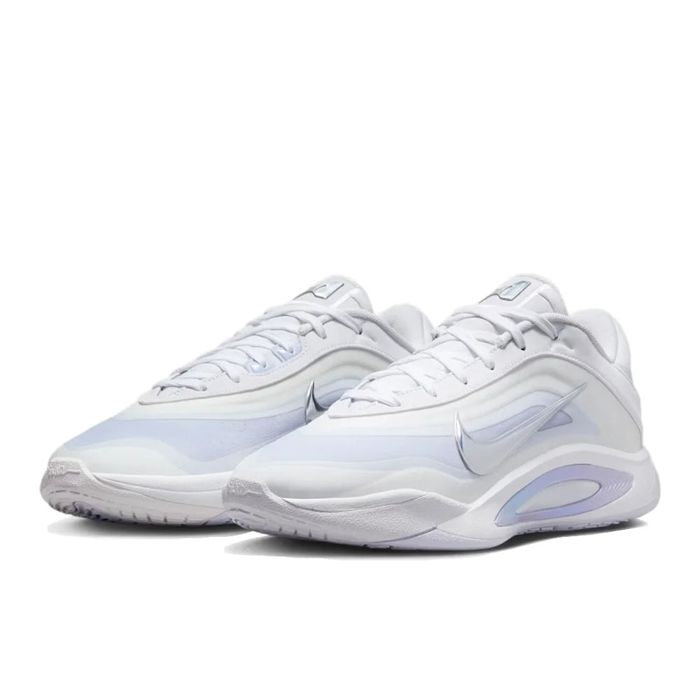 Nike AOne: Minimalist, Comfortable, Cushioned, and Breathable Low-Top Basketball Shoes (Unisex, White and Blue) FZ8606-100
