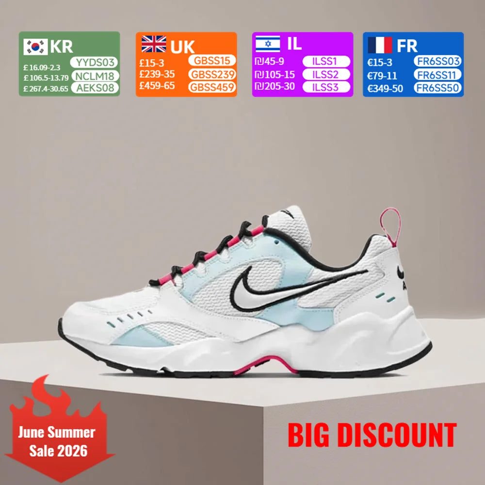 Nike Air Heights-demping: comfortabele, lichtgewicht, ademende, slipvaste en duurzame hardloopschoenen voor dames CI0603-100
