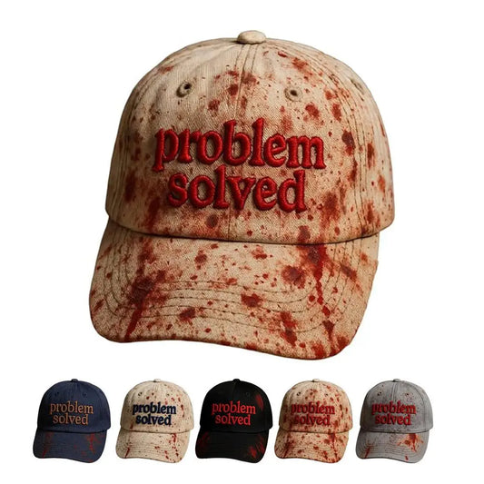 Halloween Theme Embroidery Problem Solved Bloody Hat Horror Baseball Suitable For Halloween Party Cosplay Props Gifts