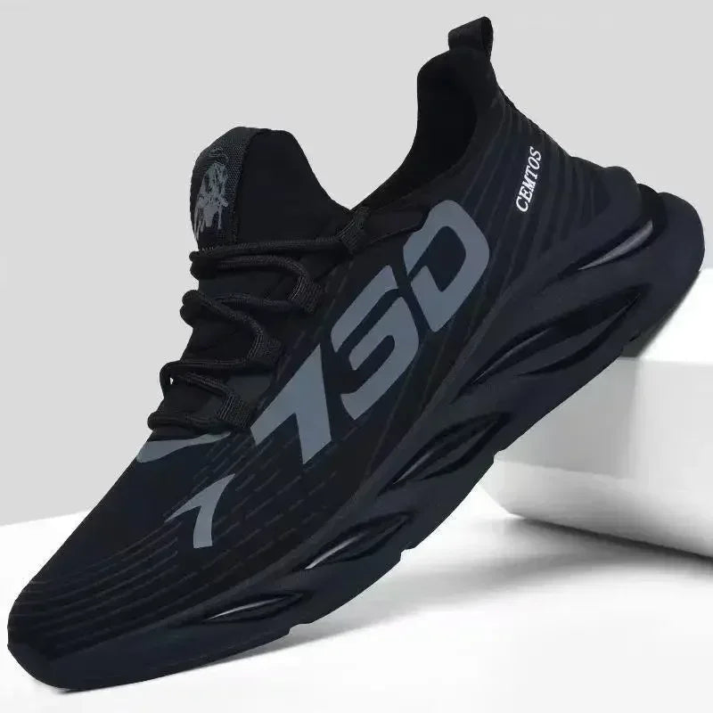 New Summer Men’s Breathable Mesh Running Shoes, Lightweight Sports Sneakers, Trendy Brand