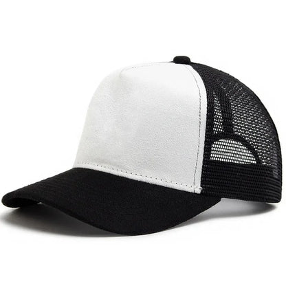 2025 Unisex 5-Panel Mesh Suede Trucker Hat Custom Print Logo Men’s Baseball Cap Spring Summer Breathable Sports Hats Women Gorros