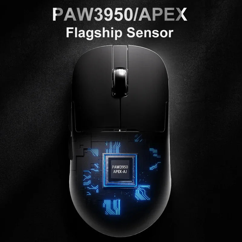 Ajazz AJ159 PRO/APEX Gaming Mouse 8000Hz Rebound Rate Paw3950 Color Screen Magnetic Stand AJ159P Office & Gaming