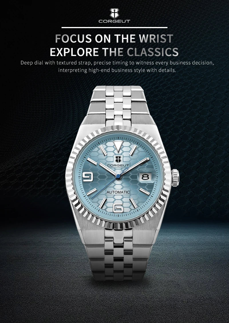 Custom Pilot Watch NH35 Automatic Mechanical Men's Watch Sapphire Crystal Luminous 100M Water Resistant Cushion Case Dive Watch