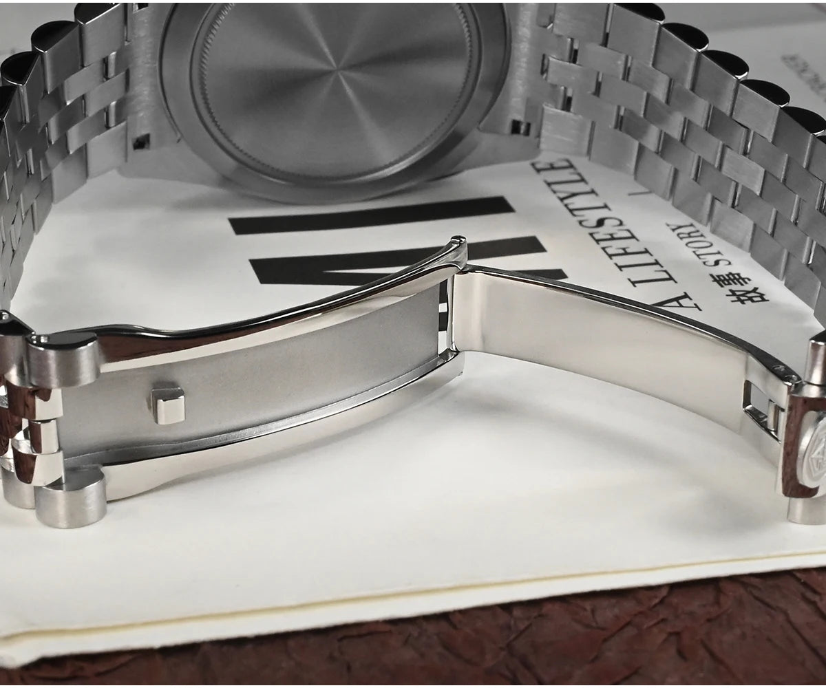 San Martin 38mm Men Sport Watch Fashion Luxury Explore Climbing Automatic Mechanical Sapphire Waterproof 5 Links Bracelet BGW-9