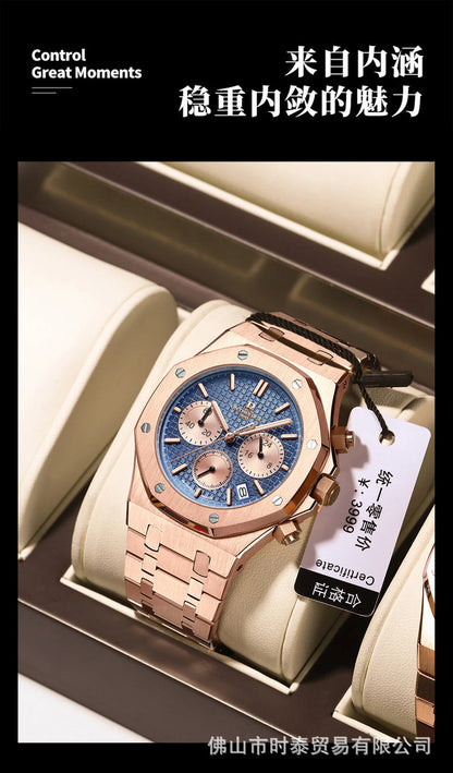 The brand's luxury men's watch new waterproof luminous luxury watch is a hot seller