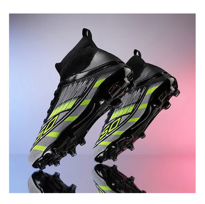 New Men's Football Boots Non-Slip Boys Grass Cleats High-Quality Match Soccer Shoes Hot-Selling Sneakers Outdoor High-Top Light