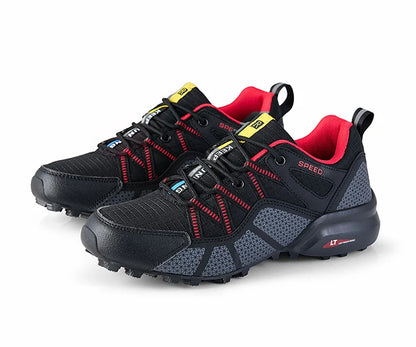 Men's hiking shoes, all-terrain outdoor sports shoes, breathable mesh, non-slip, wear-resistant hiking shoes, outdoor cycling shoes