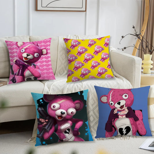 F-FORTNITE Cuddle Team Leader Cushion Cover for Pillow Printing Sofa Decoration Home Car Room Coffee Shop Office Nordic Simplicity