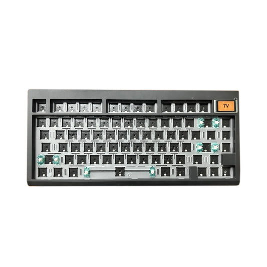 Kit de teclado mecânico ZUOYA GMK81 Hot-swappable Bluetooth 2.4G sem fios com retroiluminação RGB, estrutura gasket, suporte para
