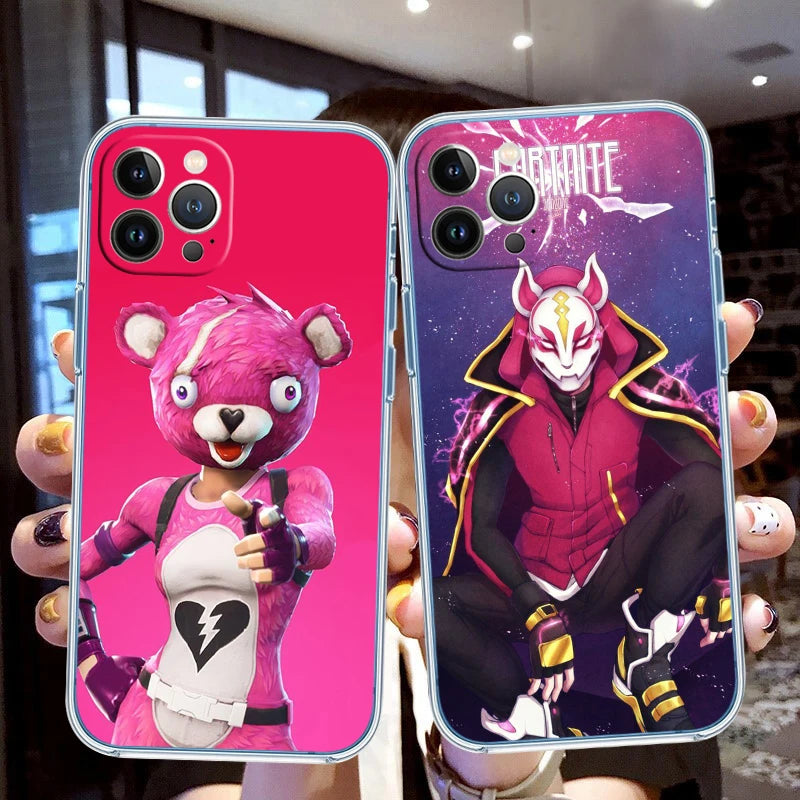 F-Fortnites-Poster Transparent Phone Case for Samsung Galaxy A04 A04S A14 A23 A34 A54 M23 M33 M52 M53