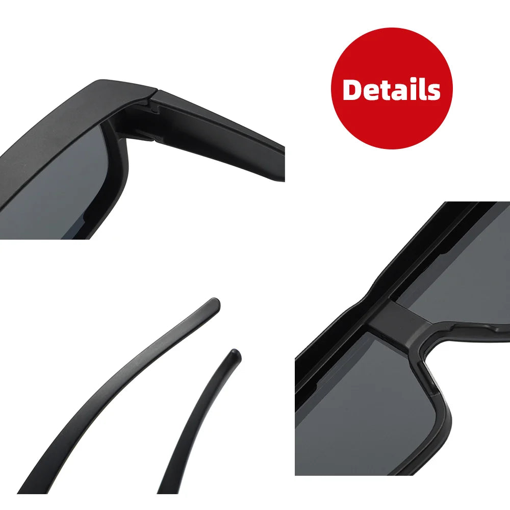 VIVIBEE Large Polarized Glasses Fit Over Sunglasses Photochromic Men Driving UV400 Fishing Outdoor Women Mirrored Dark Goggles