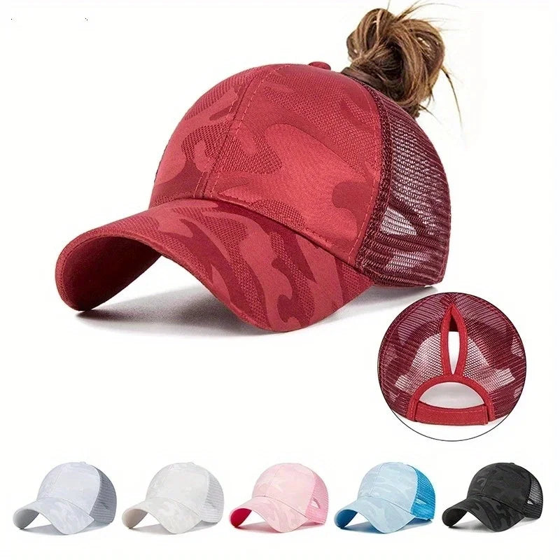 Ženske bejzbol kape s mrežastim vrhom za proljeće/ljeto, kape za sunce, trkaće kape, snapback kape, ženske podesive kape za djevojke, vanjske kape s vizirom