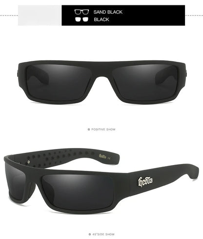 Polarized Chicano Sunglasses, Square Frame Design, UV400 Lens, Hip Hop Streetwear, Retro West Coast Accessory