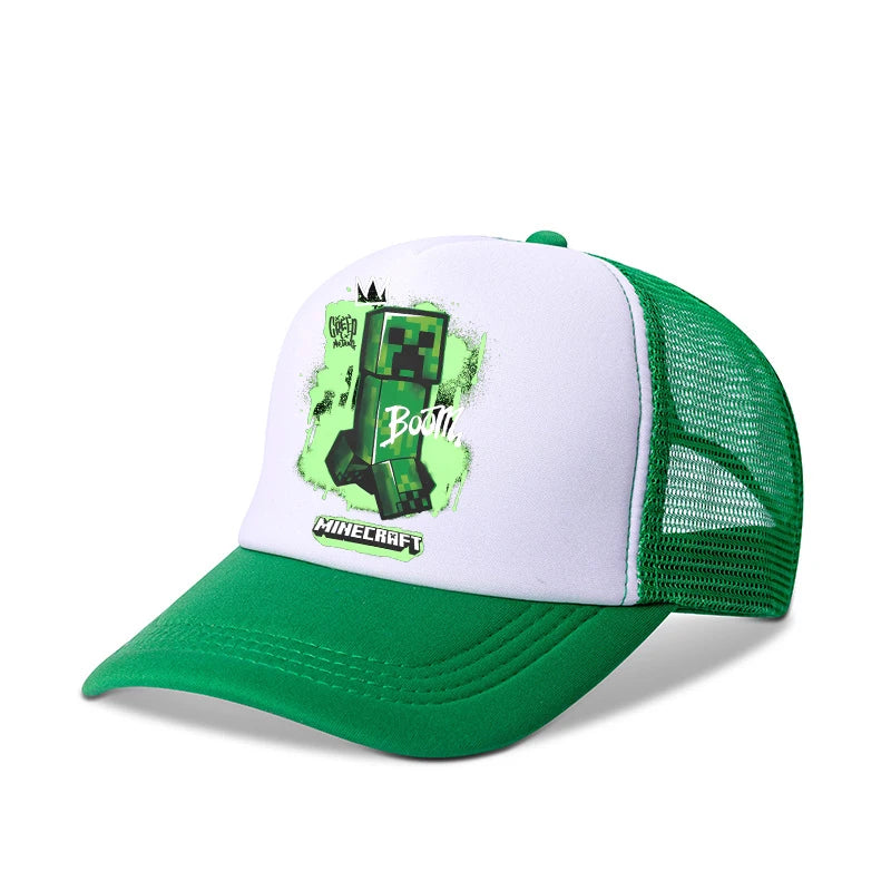 New Game Theme Hat Man Baseball Cap Male Sunshade Sunscreen Cap Minecrafted Fashion Hip Hop Caps Leisure Net Hats Birthday Gift