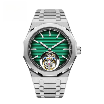 Raymondoya Men's Flying Tourbillon Movement Mechanical Automatic Luxury Watches Wristwatches Skeleton Watch Brand For Men Sapphire