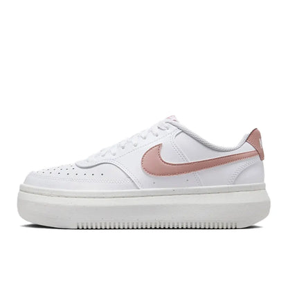 Ténis de basquetebol de cano baixo Nike Court Vision Alta para mulher, macios e confortáveis, resistentes, branco/preto DZ5394-107
