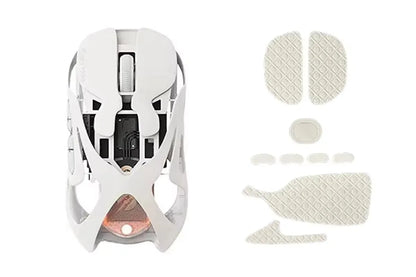 Ratón gaming inalámbrico Angry Miao Infinity de metal ultraligero hueco, intercambiable en caliente, PAW3950, doble 8K, con cable y trimodo
