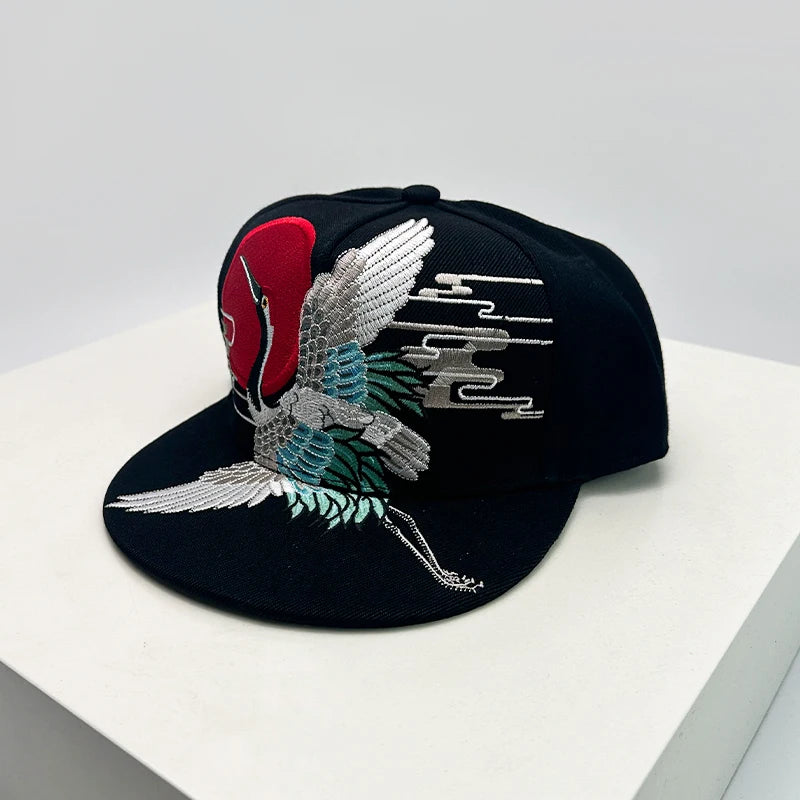 China Chic Pattern Embroidered Baseball Hats Breathable New Unisex Ethnic Style Peaked Caps Versatile Sunshade Hip Hop Fashion