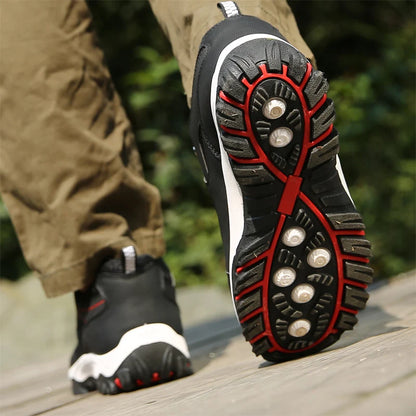 Men's leather casual shoes, sneakers for men, spring, autumn, winter shoes, lightweight tennis walking shoes for men