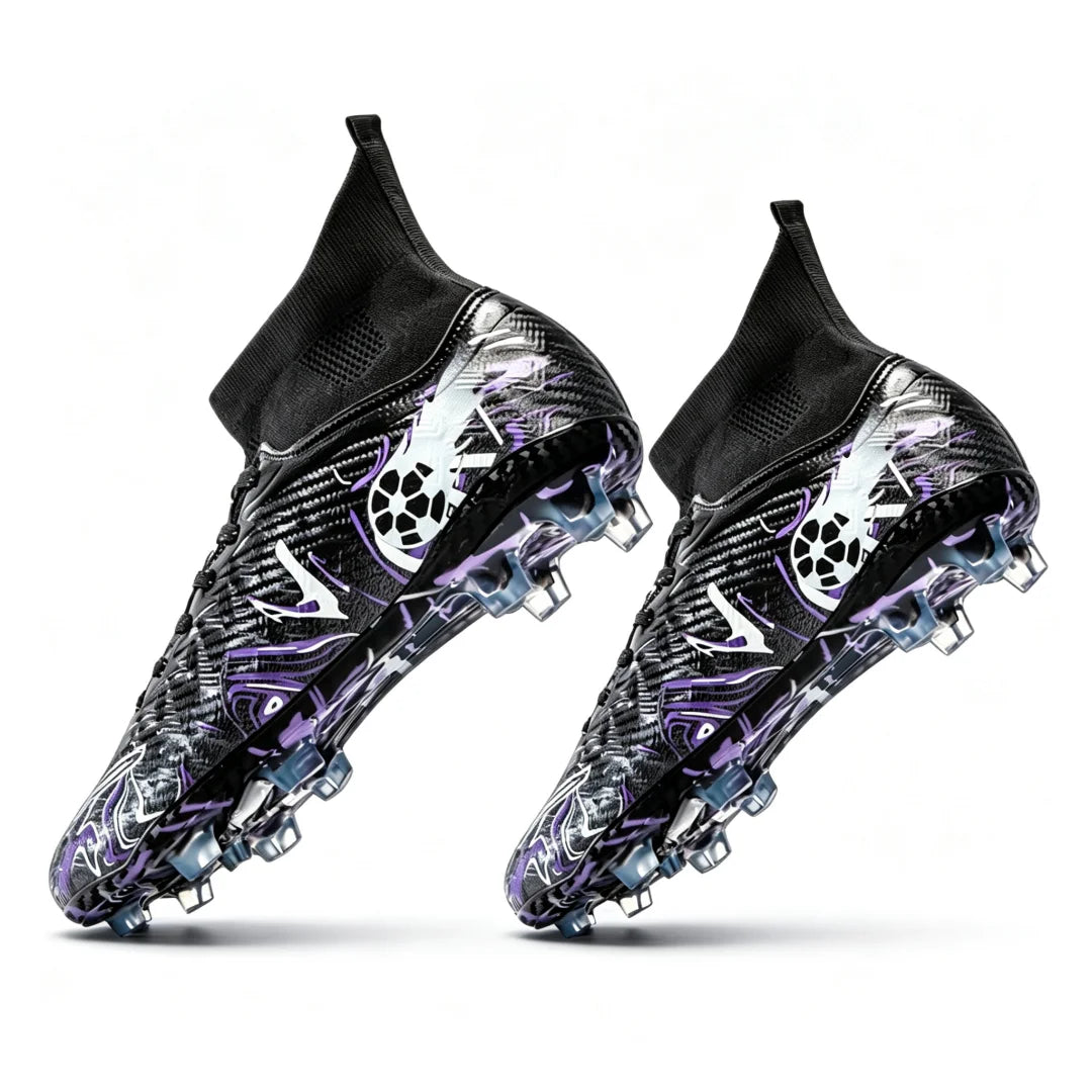1 paire de chaussures de football pour adultes avec crampons TF, pour les étudiants, durables, antidérapantes, pour l'entraînement sur gazon et les matchs de football