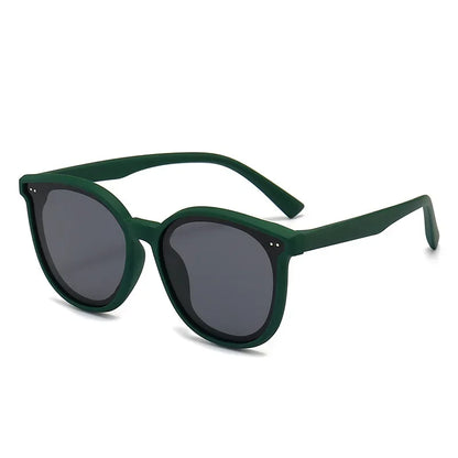 3-12 Years Kids Polarized Sunglasses Boys' Cool Girls Soft TPEE Frame Cat Eye Design Fashion Sun UV400 Protection Oval Glasses