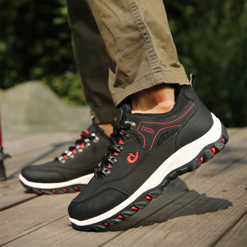 Men's leather casual shoes, sneakers for men, spring, autumn, winter shoes, lightweight tennis walking shoes for men