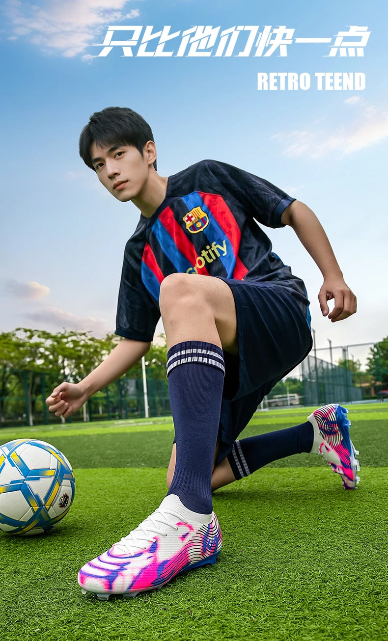 Scarpe da calcio professionali da uomo, resistenti e confortevoli, per allenamento, ultraleggere, di alta qualità, per partita