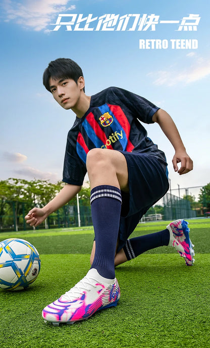 Scarpe da calcio professionali da uomo, resistenti e confortevoli, per allenamento, ultraleggere, di alta qualità, per partita