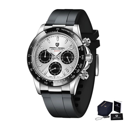 Novo Original PAGANI DESIGN PD-1664 Relógio de Pulso de Luxo para Homem, Movimento de Quartzo Japonês VK63, Safira, Cronógrafo Resistente à Água, Dourado