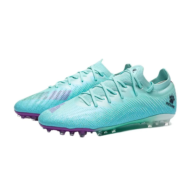 Chuteiras de Futebol Profissionais Kelme para Adulto TF, Chuteiras de Treino Juvenil MG Antiderrapantes para Jogo de Futebol