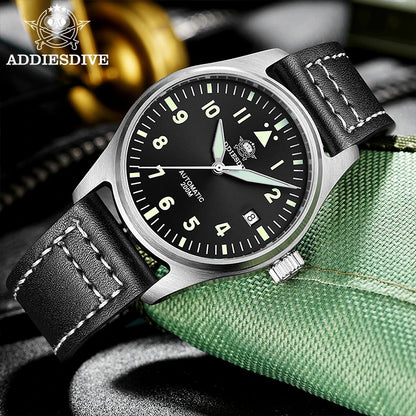 ADDIESDIVE Watches For Men C3 Super Luminous 200m Waterproof Japan 8215 316L Stainless Automatic Mechanical Watch