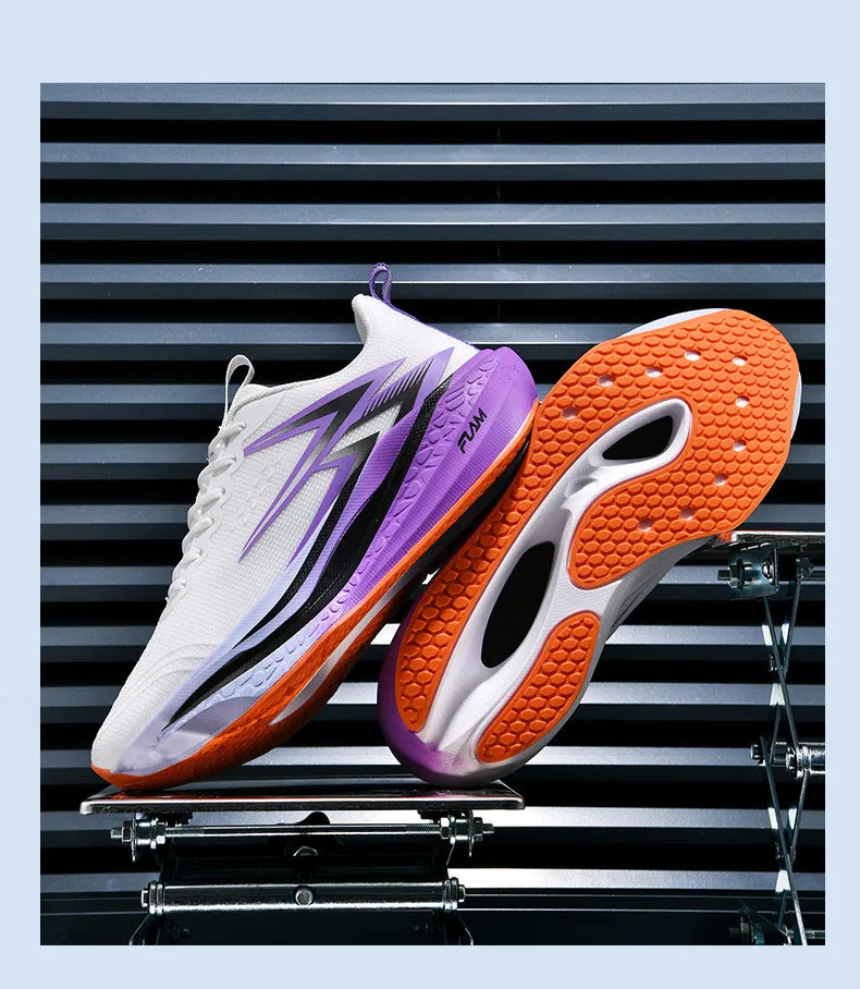 Sports Running Shoes Specialty Marathon Men Breathable Lightweight Carbon Board Women's Comfortable Athletic Nonskid Sneakers