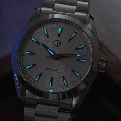 Watchdives WD0006 Watch VH31 Sweep Second Movement Domed Sapphire Crystal BGW9 Luminous 10Bar Waterproof 38mm Vintage Watches