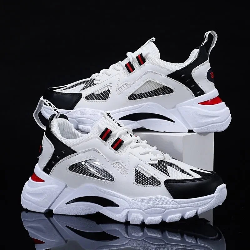 Nuevos zapatos casuales para hombre, para actividades al aire libre; zapatillas deportivas a la moda, ligeras, cómodas y transpirables.