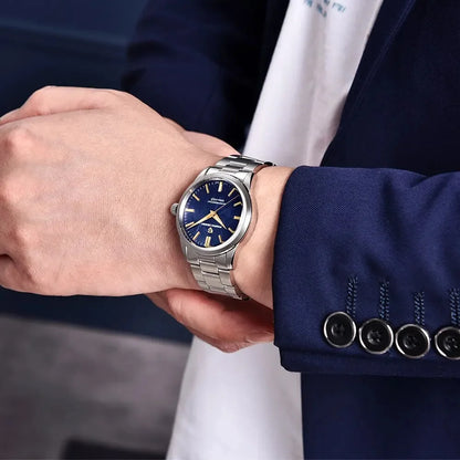 PAGANI DESIGN 40MM Meteorite Dial Men's Quartz Watches Luxury Business Sapphire 316L Stainless Steel 100M Waterproof Watch for Men