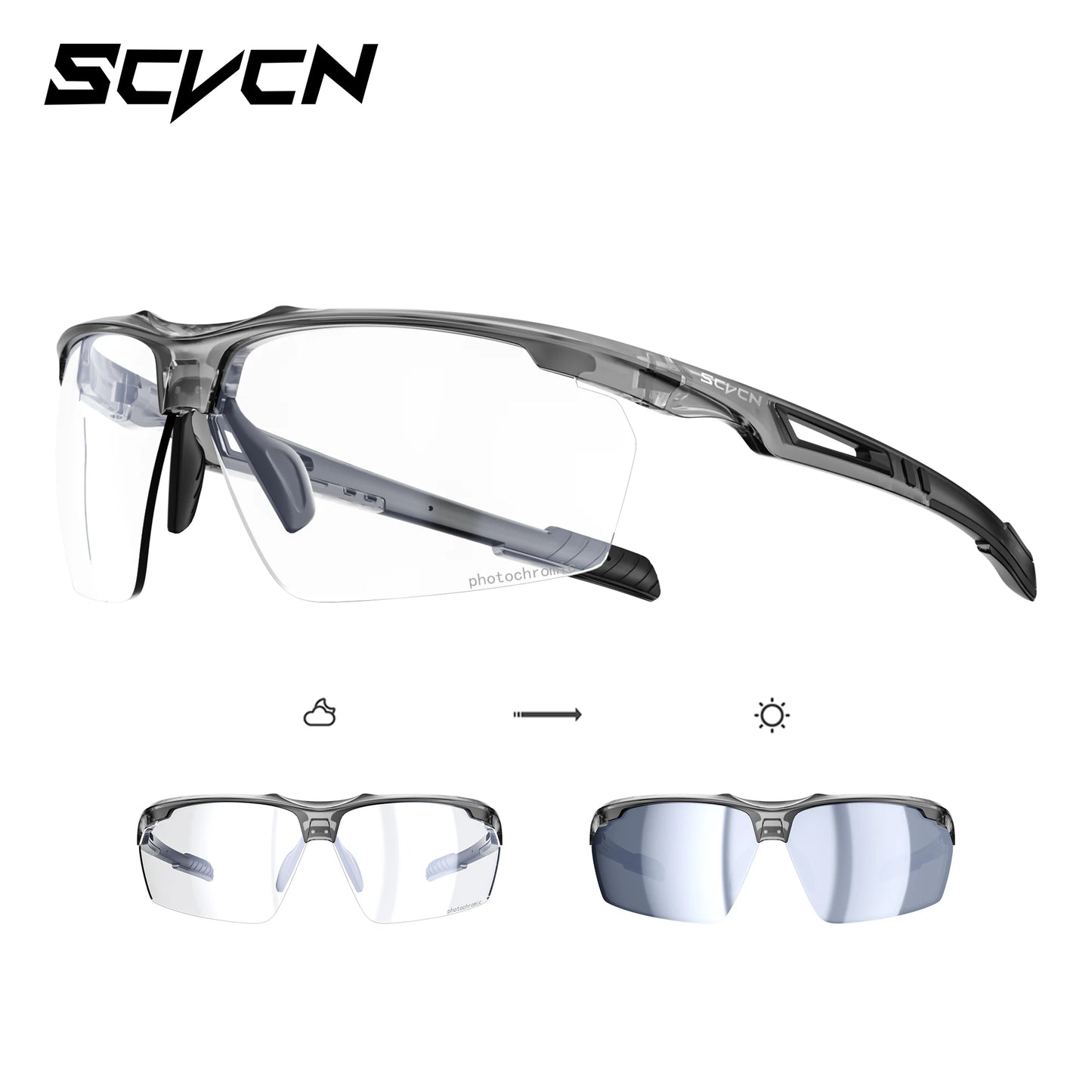 SCVCN-Polarized Cycling Glasses Running Sunglasses UV Protection Bicycle Sports MTB Road Bike Eyewear for Women Cycle Goggles
