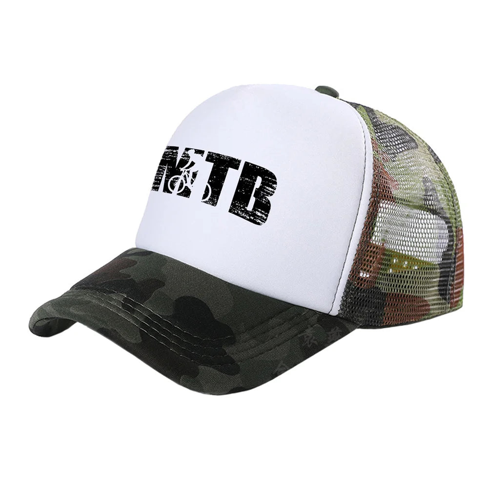 MTB Mountain Biking Trucker Caps Fashion Cool MTB Hats Baseball Cap Summer Outdoor Sun Mesh Caps