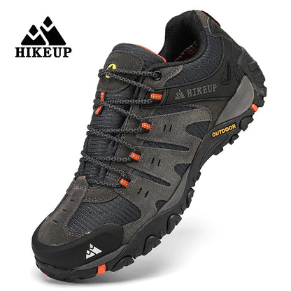 Męskie buty trekkingowe HIKEUP z zamszowej skóry – odporne na zużycie buty outdoorowe do trekkingu, chodzenia, polowania i zastosowań taktycznych