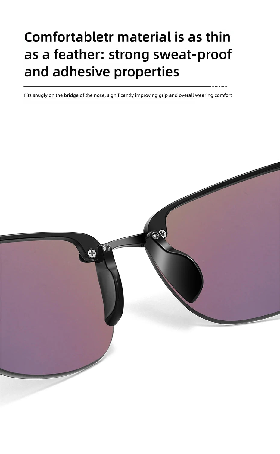 CAPONI Polarized Sunglasses For Men Original Design Outdoor Sport Running Driving Sun Glasses Photochromic Black Shades BS36502