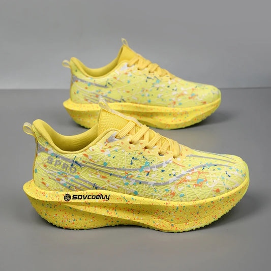 Running Shoes Carbon Board 2026 Marathon Cushion Men's Sports Breathable Lightweight Women's Comfortable Athletic Non-skid Sneakers