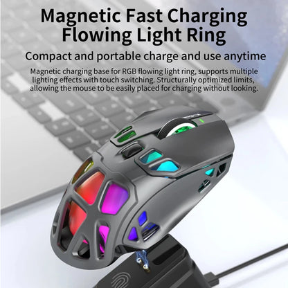 Lenovo X9Pro Tri-Mode Wireless Mouse 2.4G Bluetooth Wired Lightweight Magnetic Charging Dock Desktop Laptop Gaming&Office