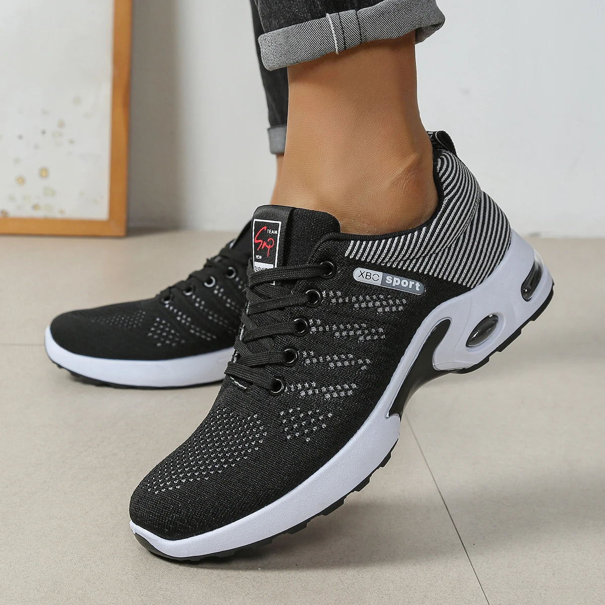 Sapatilhas de Homem Fashion Super Respiráveis com Atacadores para Corrida - Antiderrapantes, duradouras e com conforto almofadado - Sapatilhas de Moda para Homem